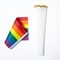 27 Pack Pride Rainbow Flags Gay LGBT Small Mini Hand Held Stick Flag Set Rainbow Festival Party Parades Decorations